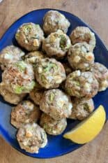 broccoli feta meatballs