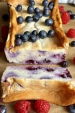 5 ingredient lemon blueberry yogurt cake