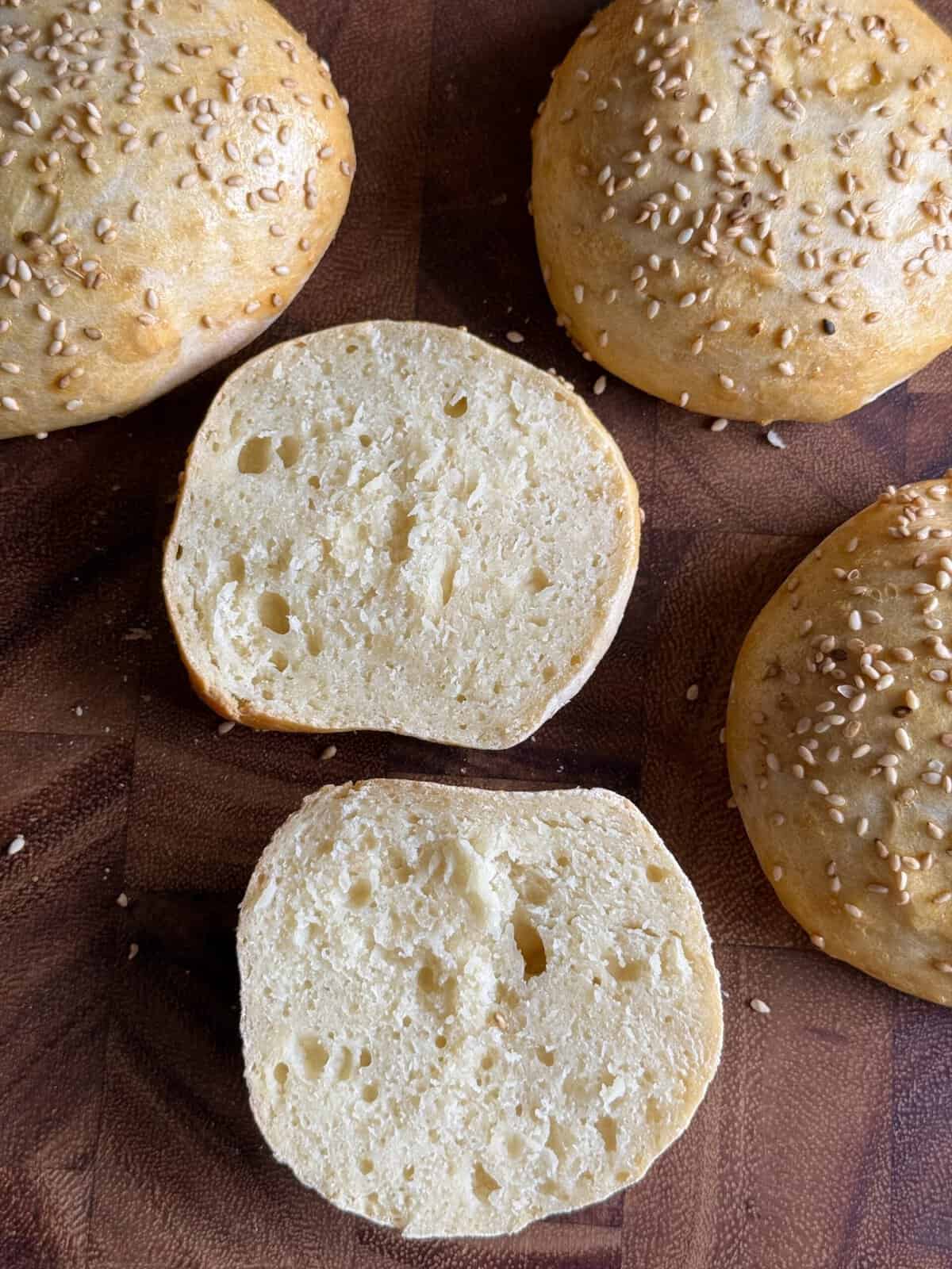 2 ingredient sourdough kefir rolls